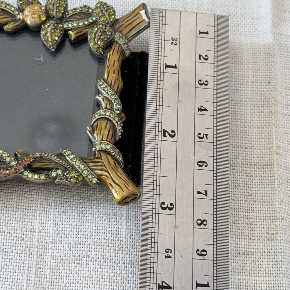Two's Company Nature Reptile Dragonfly Lady Bug Flower Jewel Picture Photo Frame - Picture 10 of 13